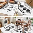 thumbnail image 6 of Rectangle Area Rug 4x6ft, Easter Eggs Black White Buffalo Check Non-Shedding Washable Area Rug, Simply White Back Non Slip Low-Profile Rugs for Living Room, Bedroom Dining Room, 6 of 9