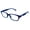 Rubber Purple, variant on Newbee Fashion - "Kay" Unisex Clear Lens Plastic Fashion Glasses