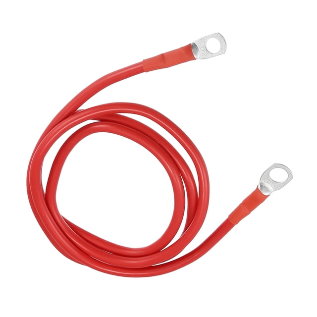 Car Marine Battery Inverter Cable 5/16"-3/8" 4ft Battery Copper Wire Red