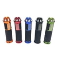thumbnail image 5 of Motorcycle Scooter Grips 7/8 (22 mm) – Aluminum Anti Vibration Soft Rubber – Diamond Black, 5 of 5