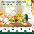 thumbnail image 3 of WEXLYN Green Plastic Leakproof Dressing Container Lid-to-Bowl Design Reusable Salad Jar with Side Opening Vegetables Food Storage Jar, 3 of 10