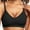 Black, variant on Women's Seamless Wireless Push Up Bra - Jelly Strip Support, Nylon/Spandex, M-XXL Sizes, Sport/Everday