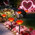 thumbnail image 4 of Solar Valentine's Day Lights Outdoor, 5-in-1 LED String Lights with Solar Panel, IP55 Waterproof Garden Patio Decoration for Holiday, Auto On/Off, Easy to Install, 4 of 6