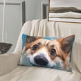 thumbnail image 5 of Salouo Sea Swimming Corgi Print Print Pillow Case Cover,Wrinkle-Free Bed Pillow Cover Pack of 1 Home Decor Fade-Resistant and Stain-Resistant ,Pillows Not Included -16"x24", 5 of 8