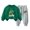 Olive Green, variant on Zwiiyzr 2025 3-10Y Toddler Baby Boy Girl Dinosaur Clothes Warm Fleece Lined Print Long Sleeve Sweatshirt Tops and Pants Winter Fall Clothing Set Blue