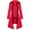 Red, variant on IROINNID Women's Trench Coat Turndown Lapel Solid Color Long Sleeve Comfy ’s Casual Loose Suit Suit Office Three Cows Suit, Black