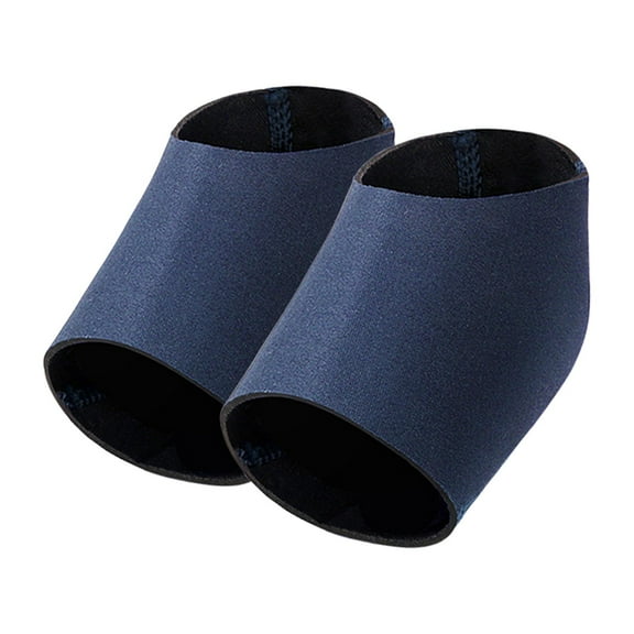 Wswqop 2 Pieces Men Women Hydrating Heel Socks Toeless Reusable Soft Strech Heel Cups