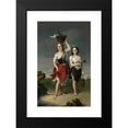 thumbnail image 2 of Rafael García Hispaleto 17x24 Black Modern Framed Museum Art Print Titled - The Shell Seekers (1852), 2 of 5