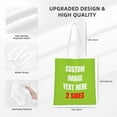 thumbnail image 4 of Custom Tote Bag Bags With Logo Personalized Custom Bags Shopping Bags Reusable Grocery Bags Bulk - Add Your Text Image, 4 of 8