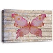 Idea4wall Vintage Canvas Wall Art Colorful Butterfly Canvas Prints for Home Wall Decor, 12"x18"