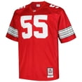 thumbnail image 2 of Men's Mitchell & Ness Nick Mangold Scarlet Ohio State Buckeyes Big & Tall Legacy Jersey, 2 of 3