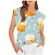 thumbnail image 1 of Fiudx Camisas de Mujer Blusa Superior de Camiseta Sin Mangas con Cuello Redondo Informal para Mujer a La Moda, 1 of 4