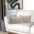 thumbnail image 6 of Burgundy Floral Pillow Covers 12x20 Inch Set of 2, Block Print Lumbar Flower Cream Decorative Throw Pillowcases Outdoor Farmhouse Rectangle Cushion Covers Spring Summer Sofa Couch Bed Decor, 6 of 6