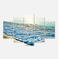thumbnail image 2 of Bright Blue Tranquil Seashore - Beach Photo Canvas Print, 2 of 3