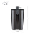 thumbnail image 4 of Host Easy-Fill Plastic Liquor Flask, Travel, Camping, Hiking, Outdoor, 6oz, 4 of 6
