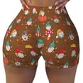 thumbnail image 2 of Sikiie cute gnome Pumpkin Workout Shorts Women Scrunch Butt Gym Shorts Seamless High Waist Tummy Control Yoga Biker Athletic Shorts-Small, 2 of 8