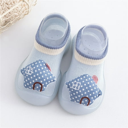 

Baby Girl Sneakers Autumn Winter Cute Cartoon First Walkers Socks Antislip Prewalker Shoes Holiday Wear