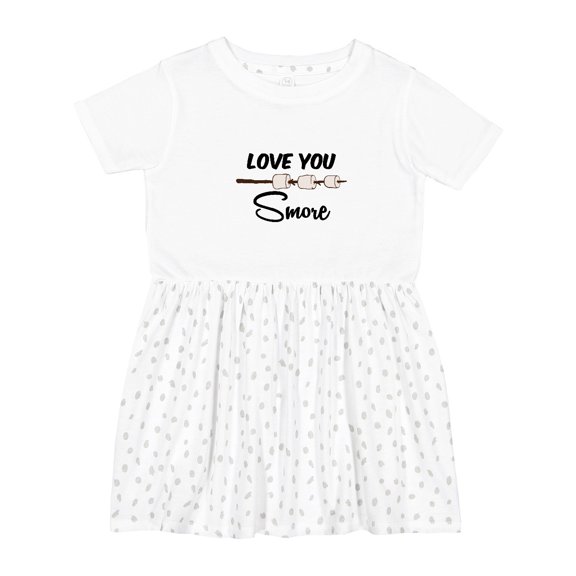 Inktastic Love You Smore Marshmallow Girls Toddler Dress