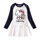 thumbnail image 3 of Hello Kitty nueva falda suéter de doble Color para niños niñas vestido suéter de algodón de dibujos animados Simple falda de volantes de manga larga para bebé, 3 of 5