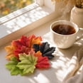 thumbnail image 6 of geerera 100-Piece Artificial Fall Maple Leaves, Mixed Color Fake Autumn Leaves for DIY Crafts, Halloween & Thanksgiving Decor, 3" Faux Foliage for Table Scatter, 6 of 6