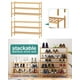 thumbnail image 5 of Zapatero Viewcare de madera de bambú de 3 niveles para 9 a 15 pares, 5 of 8