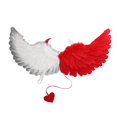 thumbnail image 3 of Déguisement Aile Cosplay Robe Femmes Filles pour Halloween Noël Fête Rouge, 3 of 5