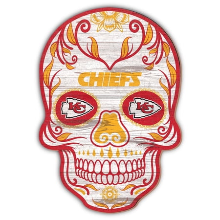 Kansas City Chiefs 12 Sugar Skull Sign