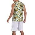 thumbnail image 5 of Gaeub Bees and Flower Men's Mesh Basketball Jersey, Quick-Drying Sleeveless Top S-4XL, Loose Muscle Tank Top -X-Large, 5 of 9