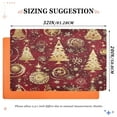 thumbnail image 2 of BZSMCE Floor Mats 32x20in Gold Christmas Trees Creativity Doormats, 2 of 8