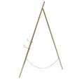 thumbnail image 4 of Tall Steel Pipe Portable Floor Easel Stand for Decorative Display - Large Gold Wedding Easel Stand Great for Weddings, Welcome Signs, and Any Exquisite Displays, 4 of 30