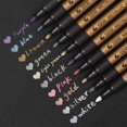 thumbnail image 3 of 10Pcs Waterproof Metallic Paint Silver Marker Pens Sheen Glitter Arts DIY Kit, 3 of 7
