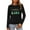 Black, variant on Christmas T-Shirts for Women Lightweight Crewneck Pullover Long Sleeve Graphic Printed Tees Holiday Xmas Tops (XL, Red)