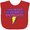 Red, variant on Inktastic These Nerds Put My Cape on Backwards® Superhero R Boys or Girls Baby Bib