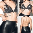 thumbnail image 2 of BQBQERT Star Sequins Body Chain Bra Chest Chain Harness Body Jewelry Accessories Beach Bikinis Covers Up for Womens Gifts, 2 of 11
