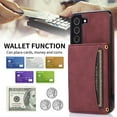 thumbnail image 5 of Nalacover for Samsung Galaxy S23 Wallet Case with Credit Card Holder Slots Magnetic Closure Kickstand Purse Premium PU Leather+ TPU Shockproof Case for Samsung Galaxy S23 - Winered, 5 of 6