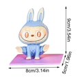 thumbnail image 4 of POP MART Labubu Series Figures Set, Labubu Yoga Blind Box Figures, Random Design Action Figures Collectible Toys Home Decorations, Holiday Birthday Gifts (6PCS), 4 of 6
