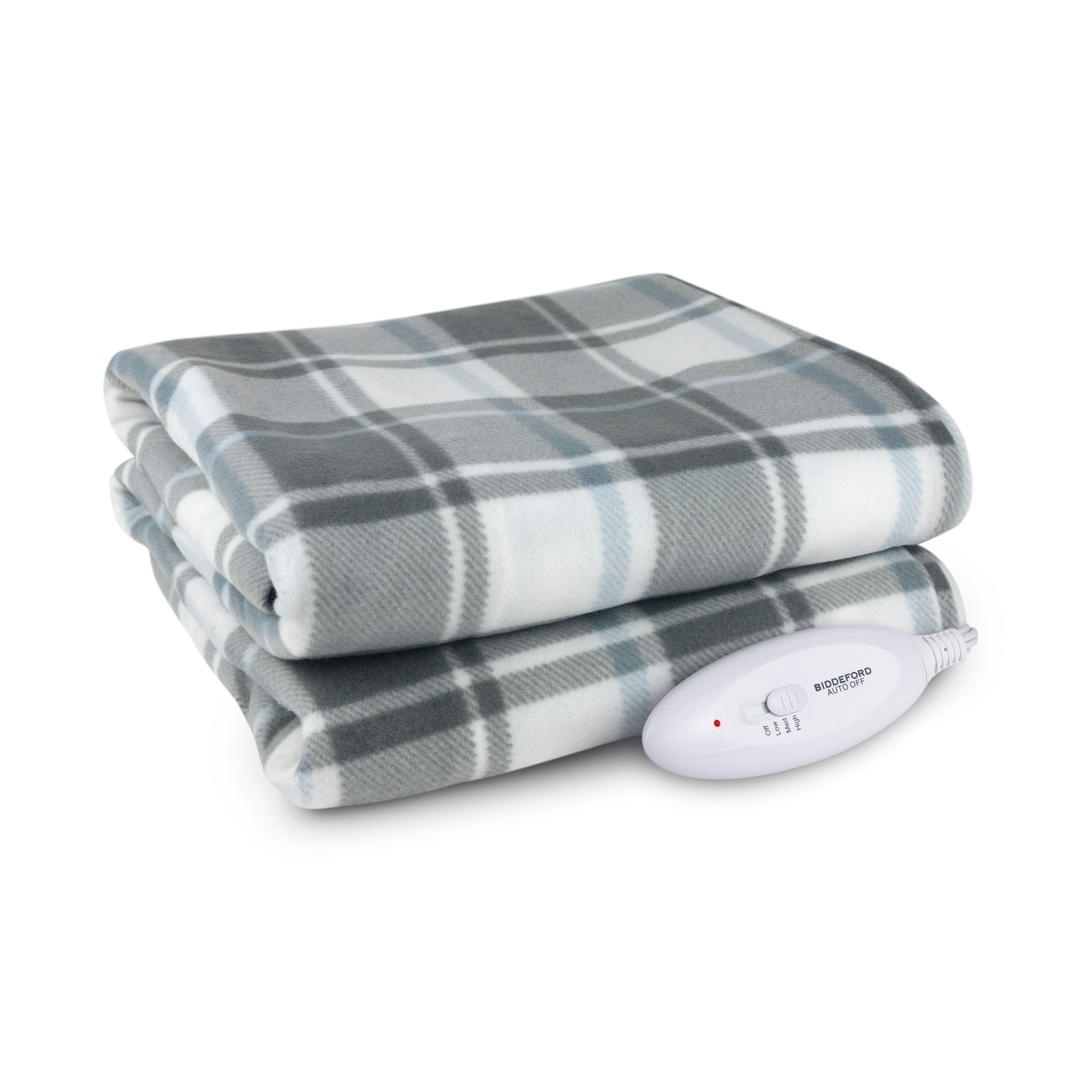 Plaid electric blanket sale