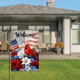 thumbnail image 3 of Welcome American Flag Cardinal And Flowers Garden Flag For Home Outdoor Garden Yard Decor 12x18 Inch, 3 of 5