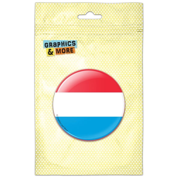 Luxembourg National Country Flag Pinback Button Pin Badge