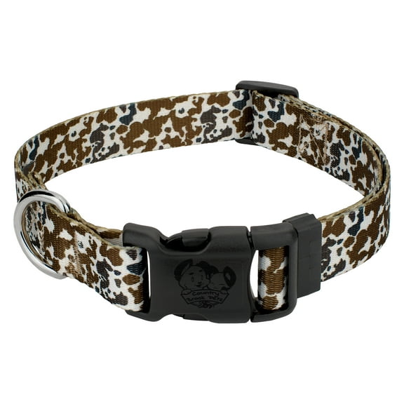 Country Brook Petz® Cow Print Everyday Dog Collar - Made in the U.S.A., Small