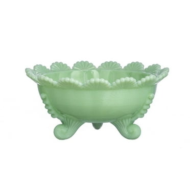 Mosser Glass Footed Berry Bowl | Jadeite