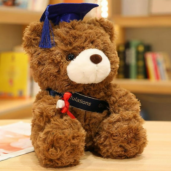 YOFOKO Graduation Teddy Bear - Plush Stuffed Animal with Cap and Gown, Commemorative Gift for College High School Students
