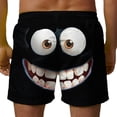 thumbnail image 4 of Mens Beach Shorts Funny Expression Graphic Summer Swim Trunks Novelty Beachwear Sports Vacation Shorts with Pockets 2026 Spring Summer Limited-time offer, 4 of 4
