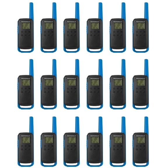 Motorola Solutions Talkabout T270TP Two-Way Radio, Green, Blue, Orange - 18 Pack