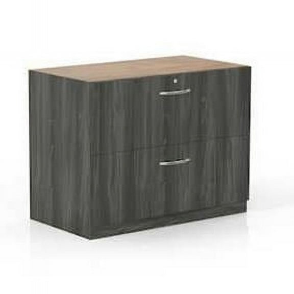 Mayline  Aberdeen Series Credenza Lateral File - Grey Steel - 27.5 x 36 x 20 in.