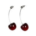 thumbnail image 2 of Jojo's Bizarre Adventure Anime Adult Kakyoin Cherry Drop Earrings For Men Women, 2 of 5