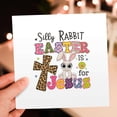 thumbnail image 7 of 3drose, Silly Rabbit. Easter Is for Jesus Colorful Funny Happy Easter Gift, 12 Greeting Cards with Envelopes, 7 of 7