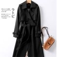 thumbnail image 1 of Womens Long Knee Length Windbreaker Coat Korean Style Plus Size Spring Fall Fashion, 1 of 9