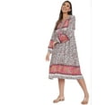 thumbnail image 5 of Oussum Women Floral Summer Midi Dresses Plus Size Casual Dress Online, Pink Size 3X, 5 of 7