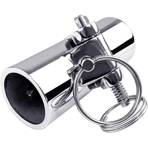ABCISI Folding Swivel Coupling Tube, Boat Handrail Fitting, Stainless Steel Boat Hand Rail Tube Boat Pipe Connector for Boat, Ideal for Folding Sunshades, Flagpoles, Masts, and More